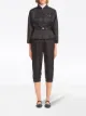 Image 2 of Prada logo-plaque belted jacket