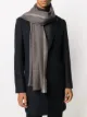 Image 2 of Eleventy frayed striped scarf