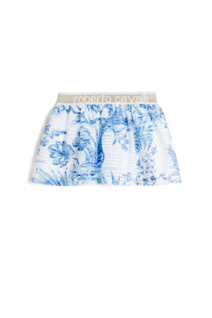Water Safari Print Mini Skirt