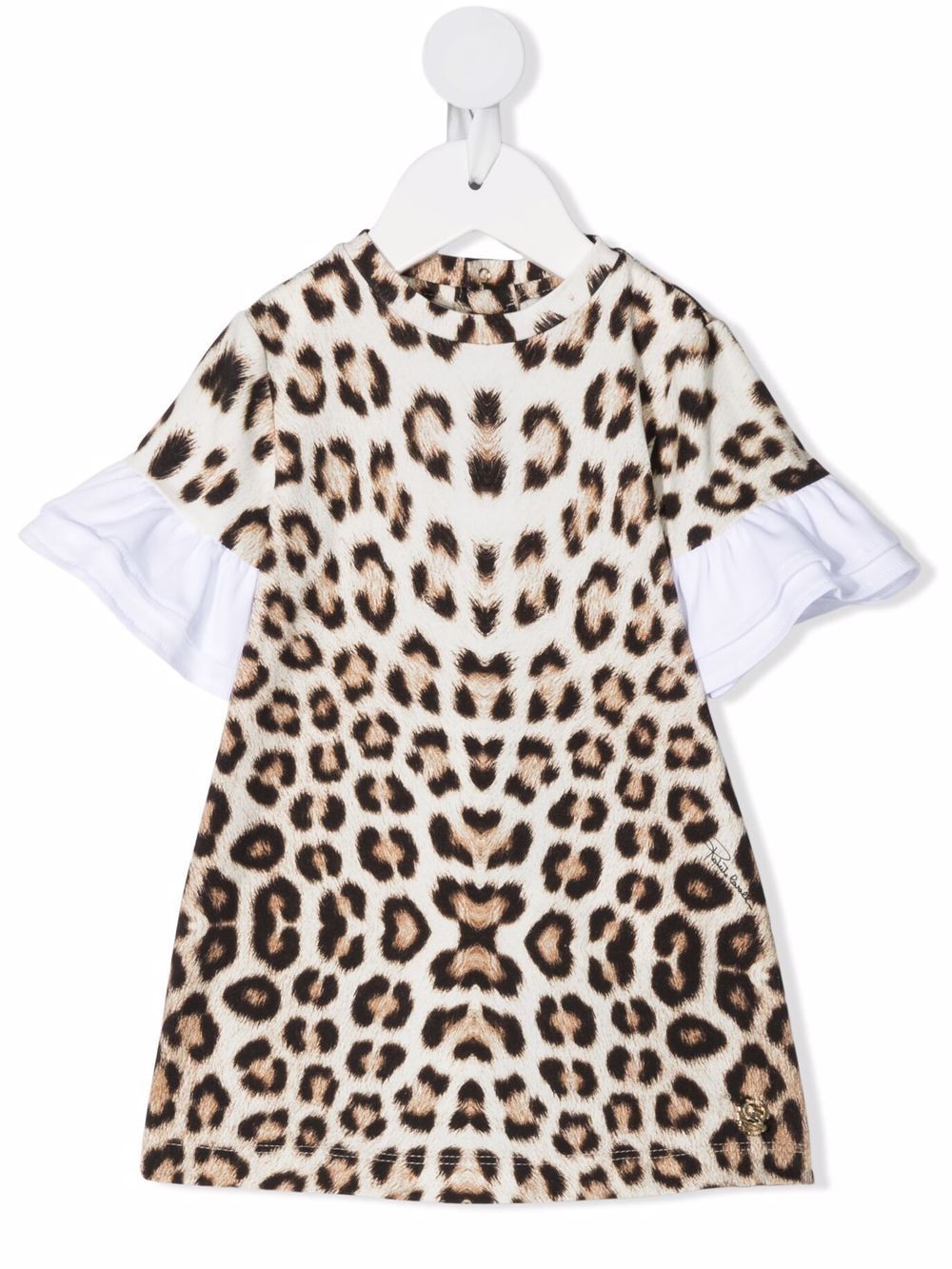 фото Roberto cavalli junior платье с принтом leopard