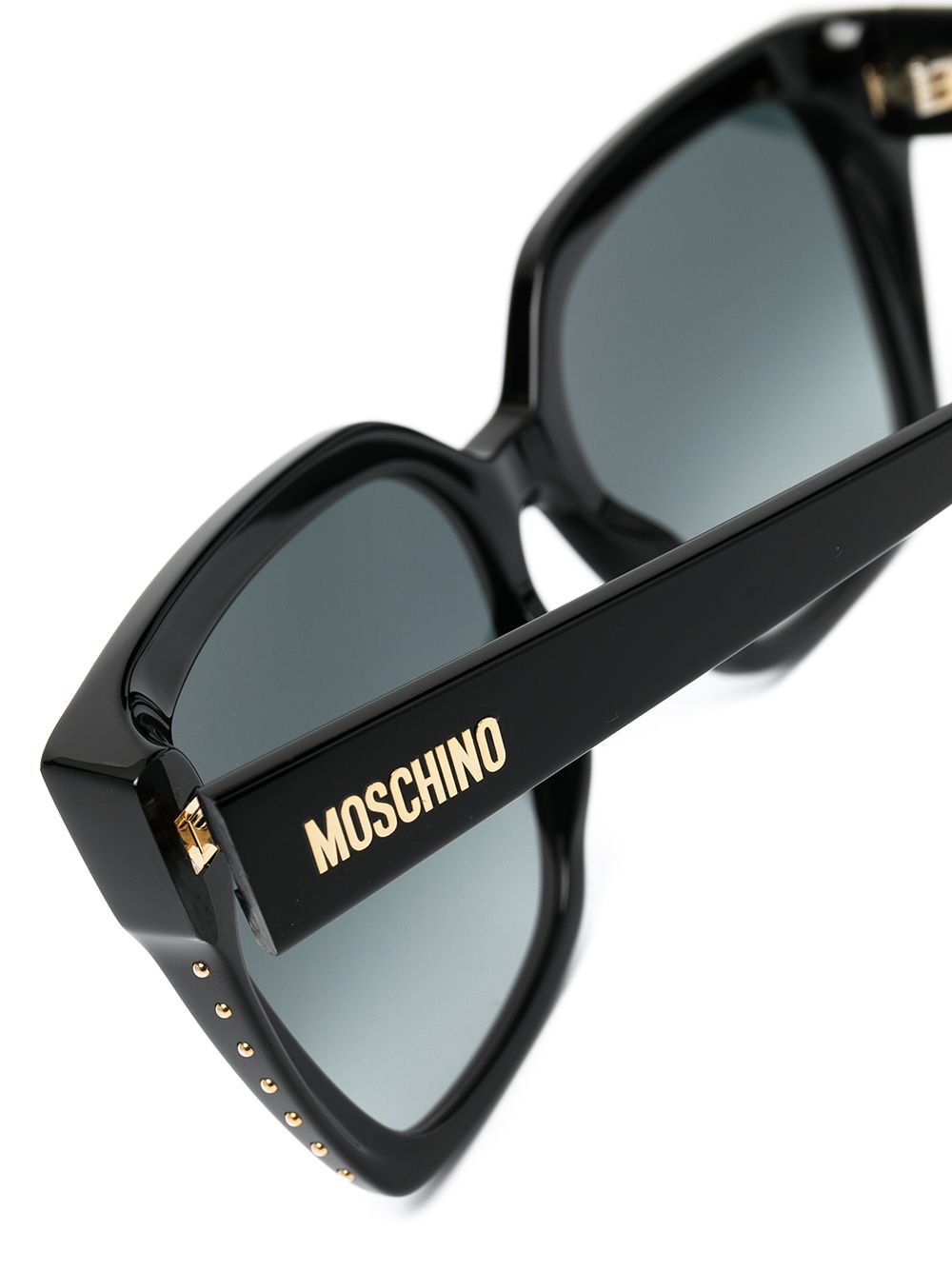 фото Moschino eyewear studded square frame sunglasses