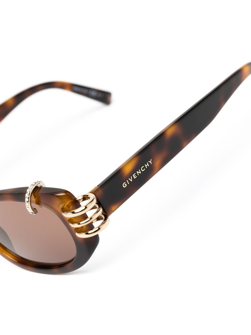фото Givenchy eyewear солнцезащитные очки в квадратной оправе черепаховой расцветки