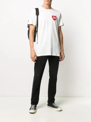 logo print short-sleeved T-shirt展示图