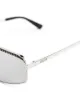 Moschino Eyewear نظارة شمس بإطار مربع وتأثير ميتاليك