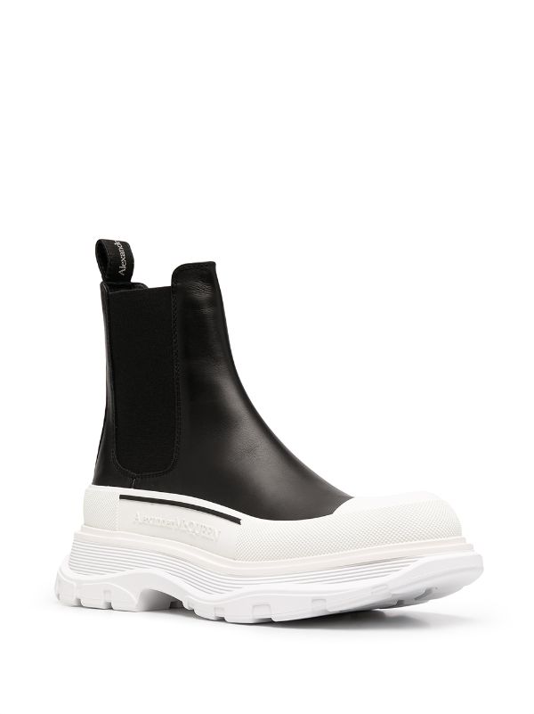 alexander mcqueen chunky sole black white