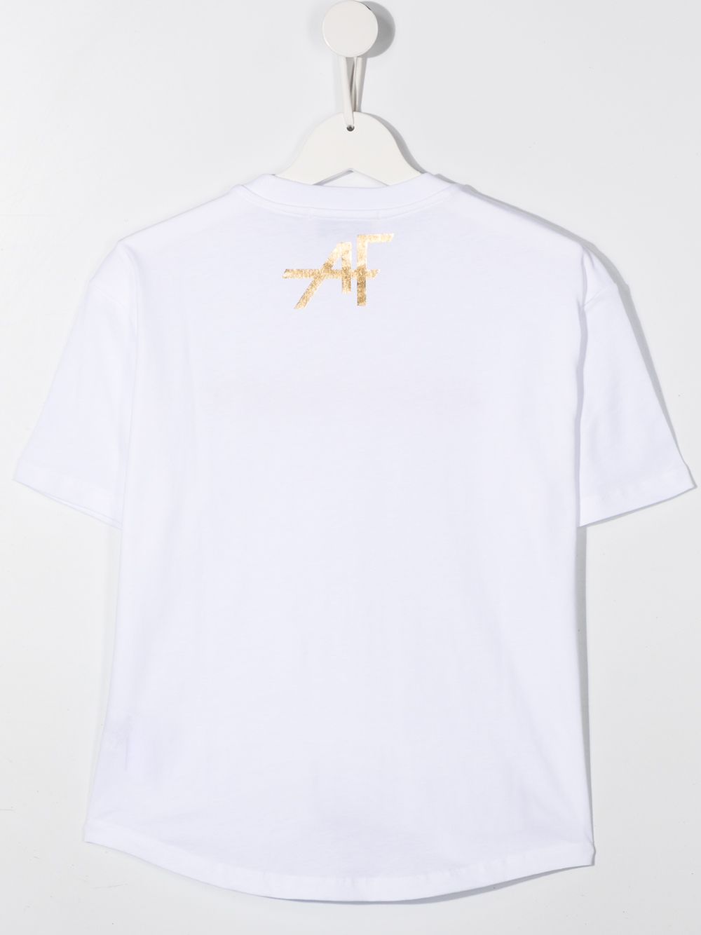 фото Alberta ferretti kids teen embroidered logo t-shirt