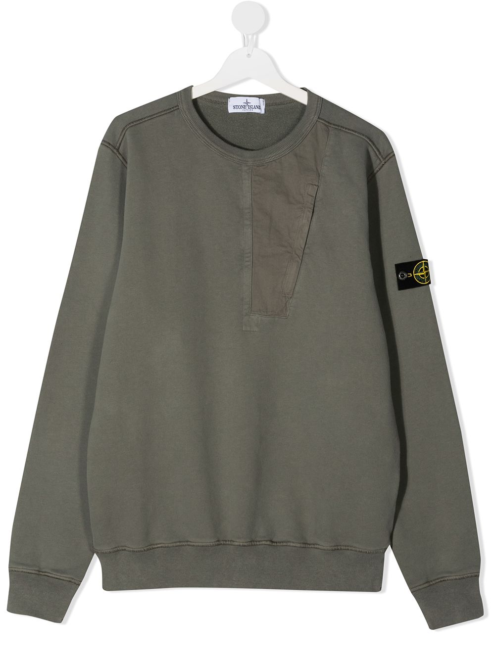 фото Stone island junior толстовка с нашивкой-логотипом