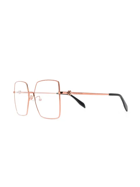 Alexander McQueen Eyewear oversize frame glasses AM0276O - 1