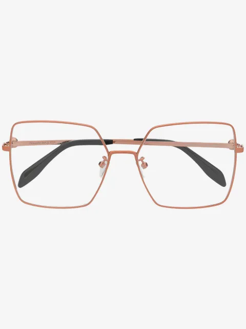 Alexander McQueen Eyewear lentes con armazón oversize