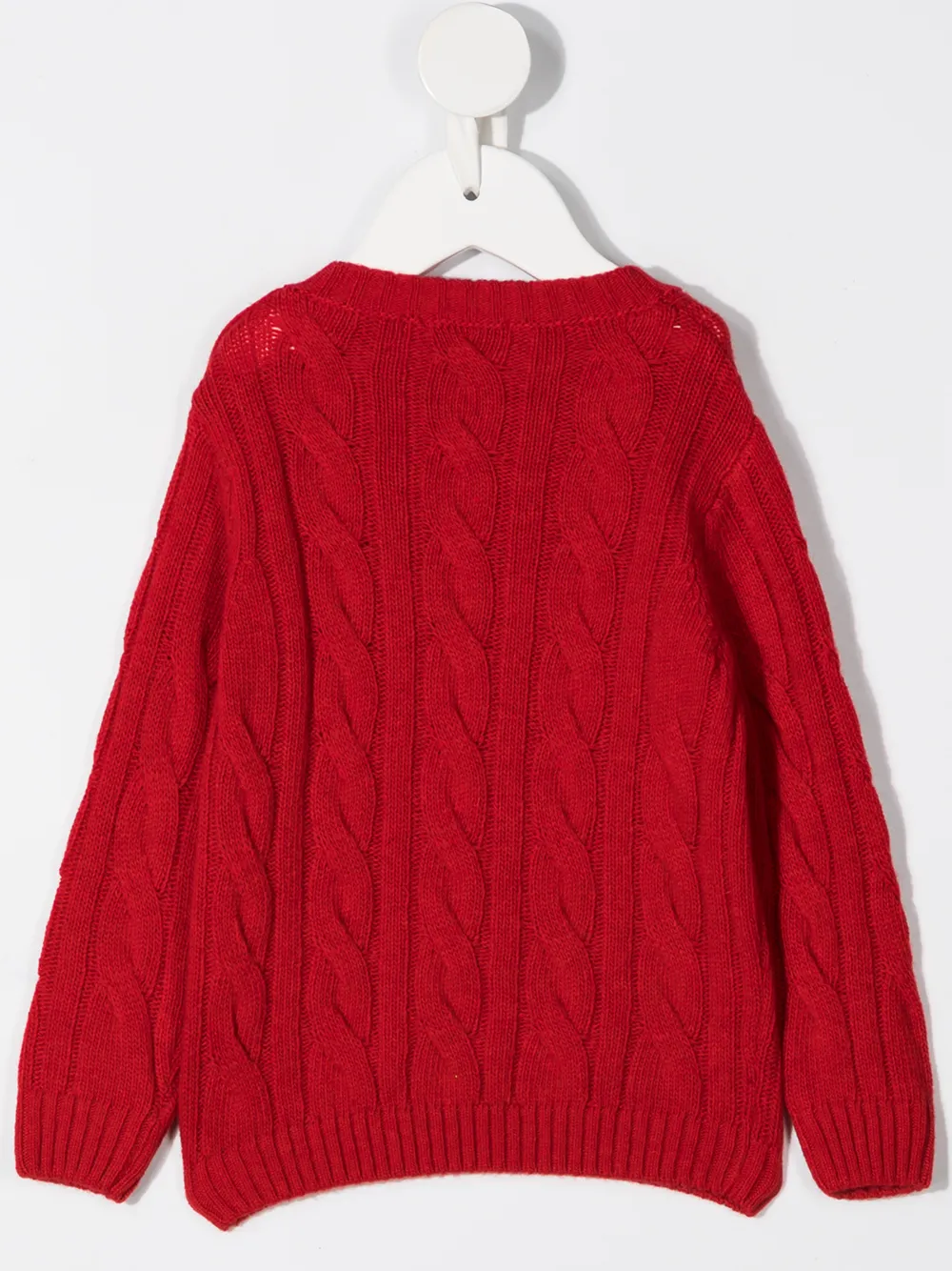 Siola Cable Knit Jumper In 红色
