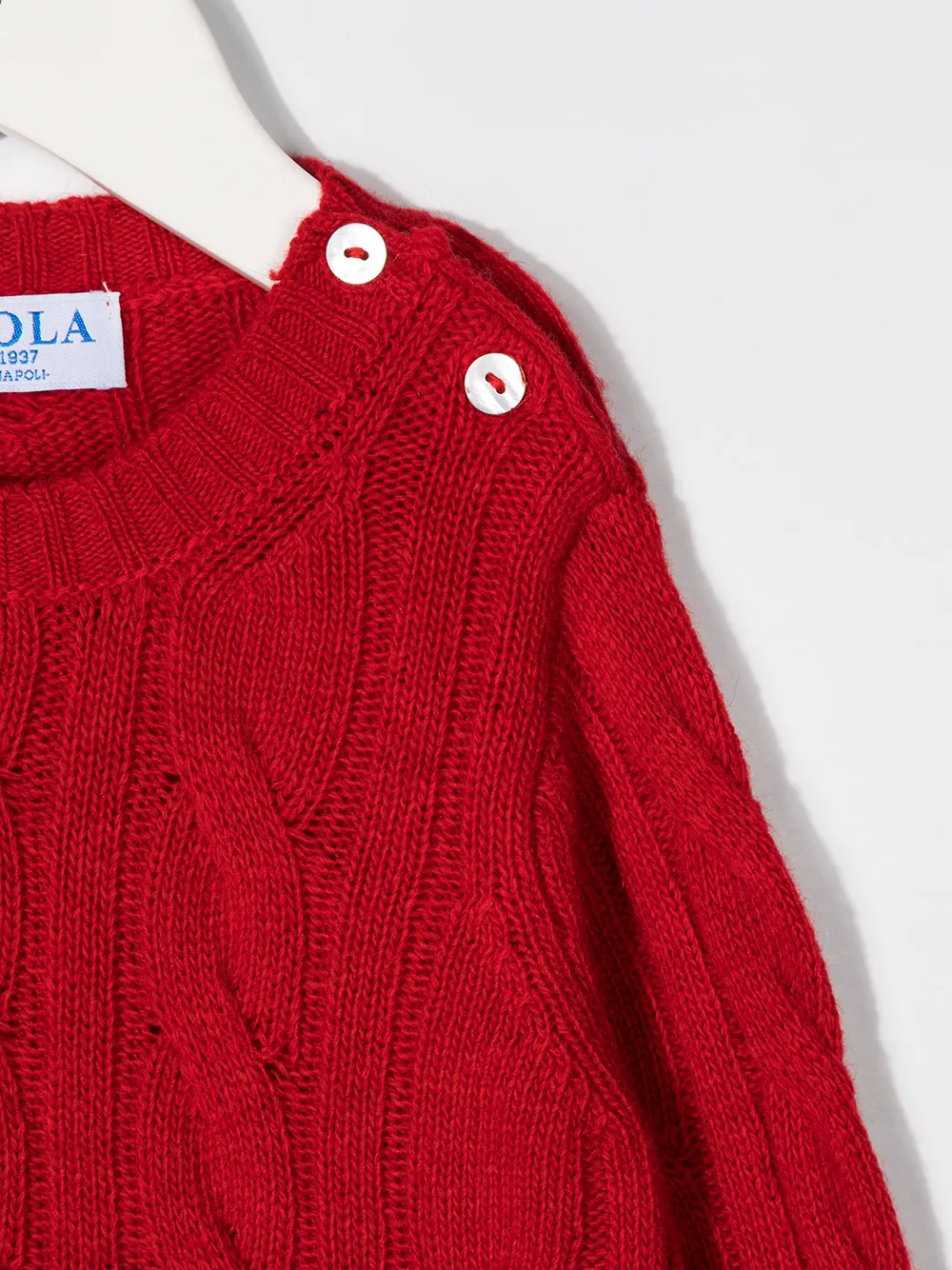 Siola Cable Knit Jumper In 红色