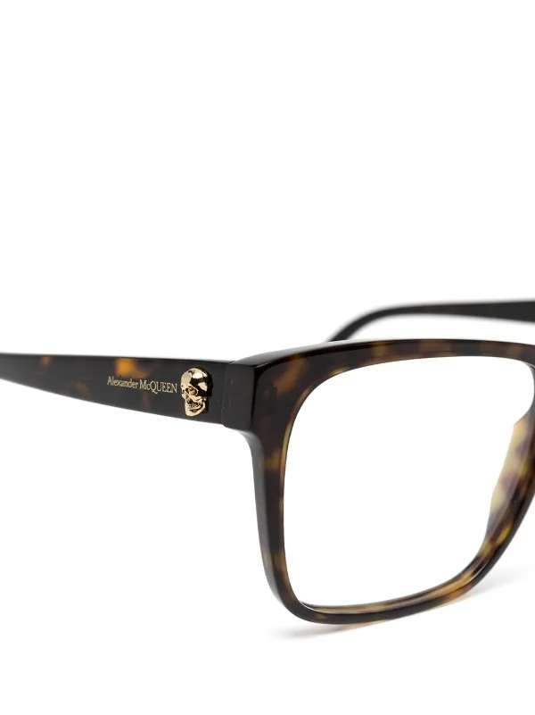 alexander mcqueen tortoise shell glasses