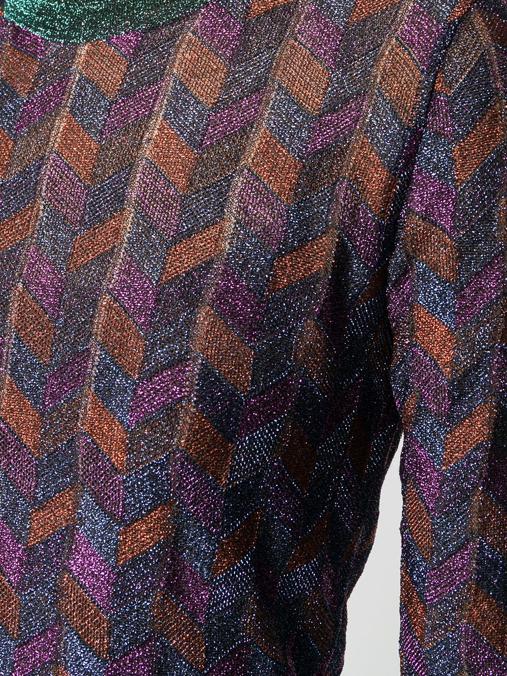 фото M missoni трикотажный джемпер с блестками