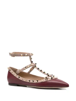 valentino rockstud ballerina flats sale