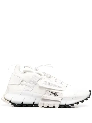 Reebok white Zig Kinetica Edge sneakers 