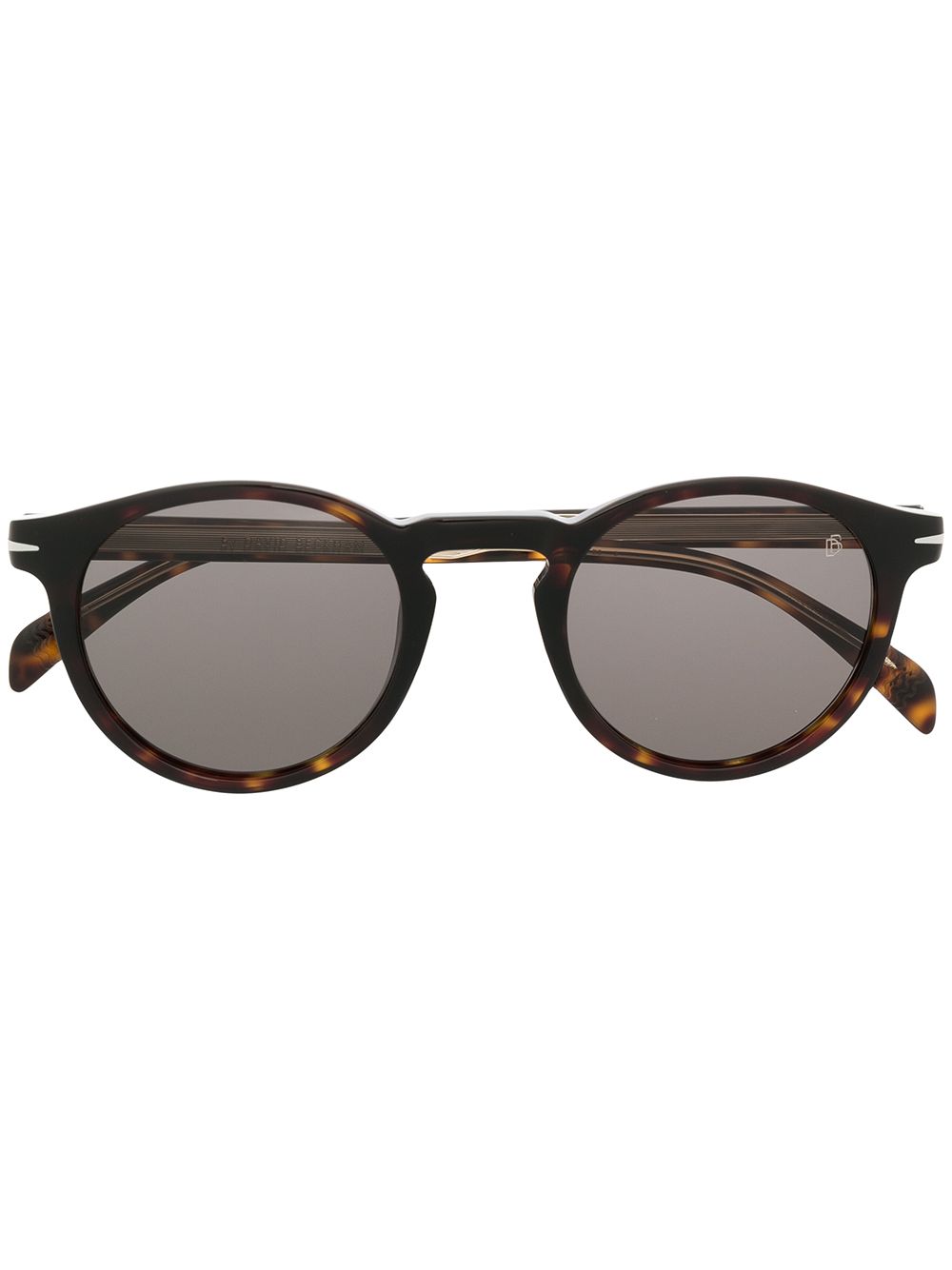 фото Eyewear by david beckham tortoiseshell-effect round-frame sunglasses