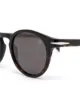 Eyewear by David Beckham tortoiseshell-effect round-frame sunglasses