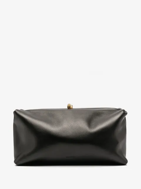 Jil Sander rectangular zipped clutch