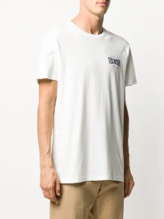 logo print short-sleeved T-shirt展示图