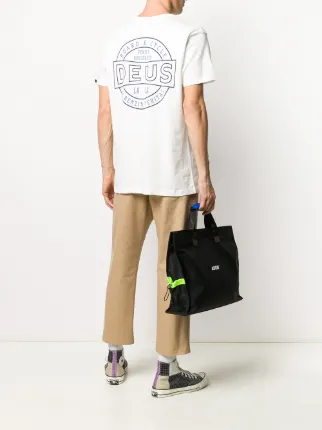 logo print short-sleeved T-shirt展示图