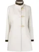 Image 1 of Fay fur contrasting details coat