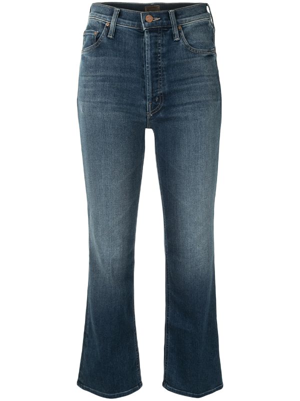 mother cropped jeans