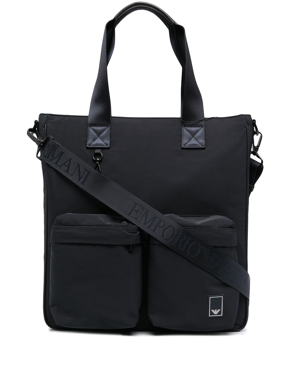 фото Emporio armani сумка-тоут с карманами и логотипом