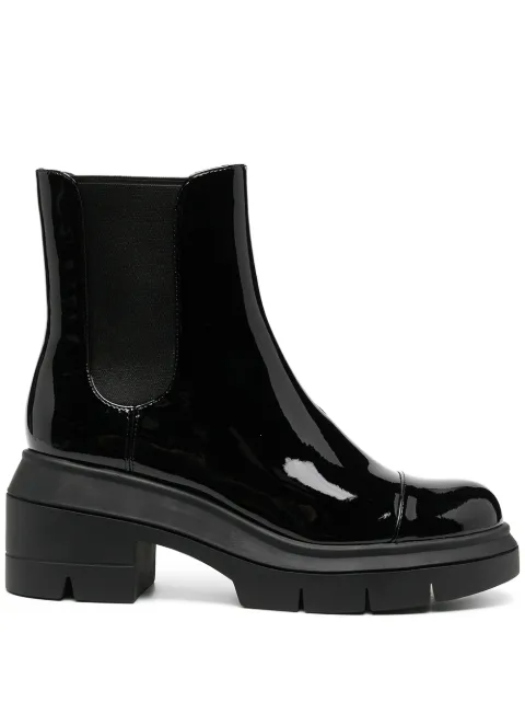 stuart weitzman women's norah block heel platform chelsea boots