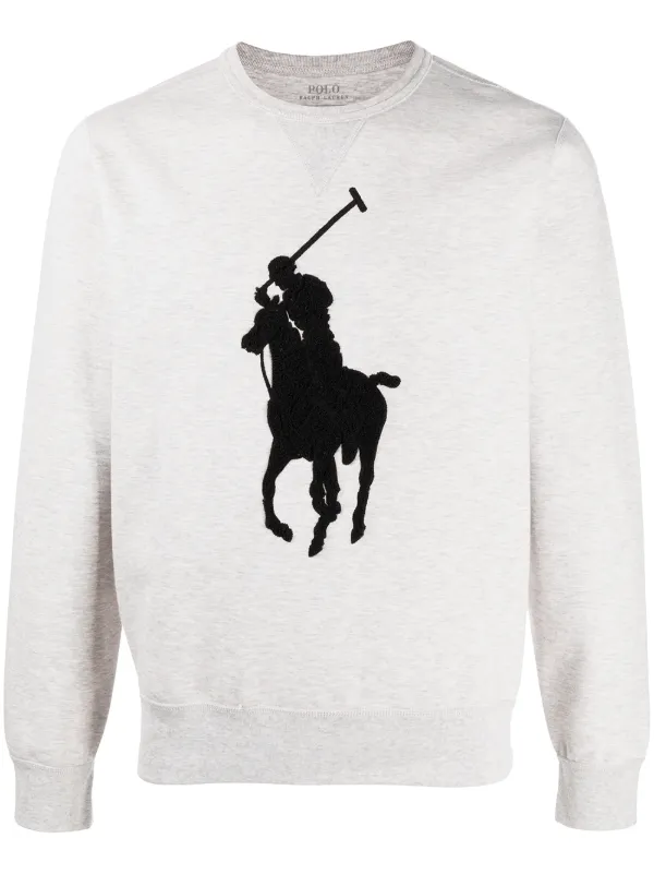 polo patch hoodie