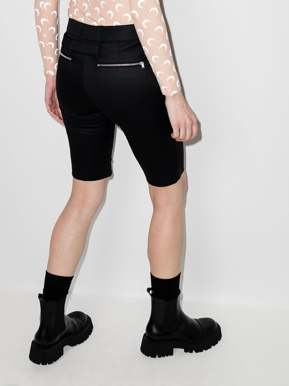 Shop Alyx Punk Belted Shorts In Black