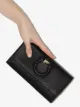 Salvatore Ferragamo Gancio City leather chain wallet