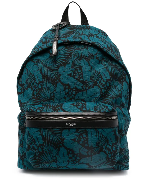 tropical print backpack