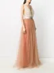 Elisabetta Franchi ruffle-trimmed tulle gown