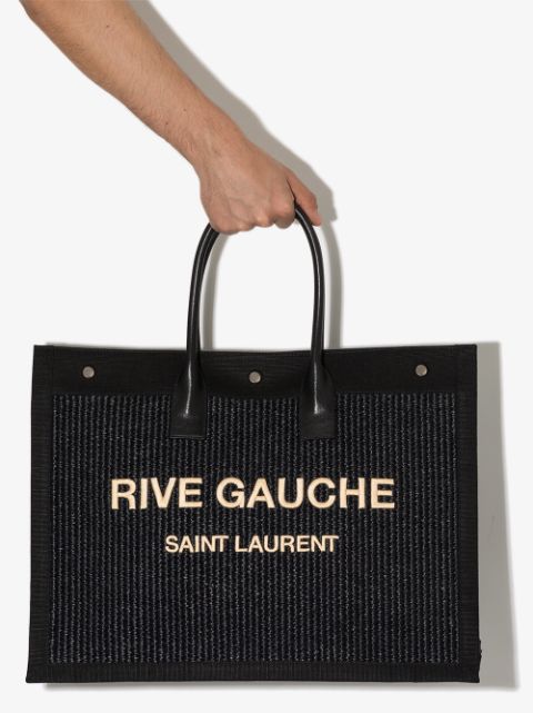 Saint Laurent logo-print Shopper Tote Bag - Farfetch