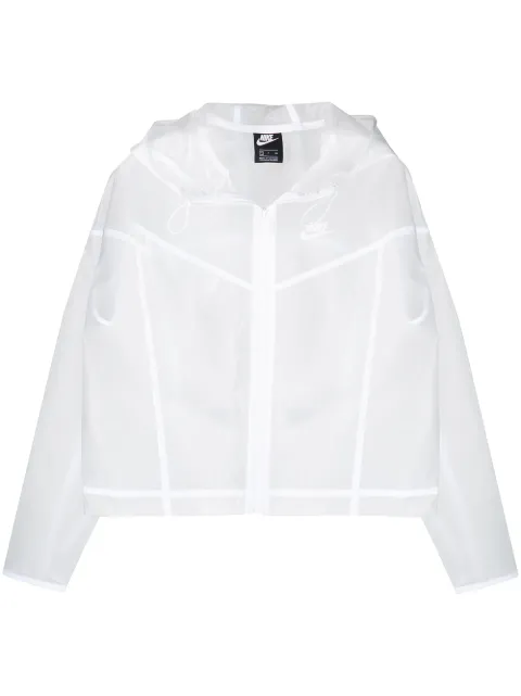 Nike logo print sheer jacket 
