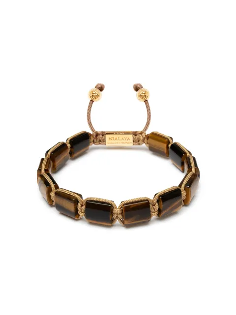 Nialaya Jewelry gemstone-embellished beaded bracelet 