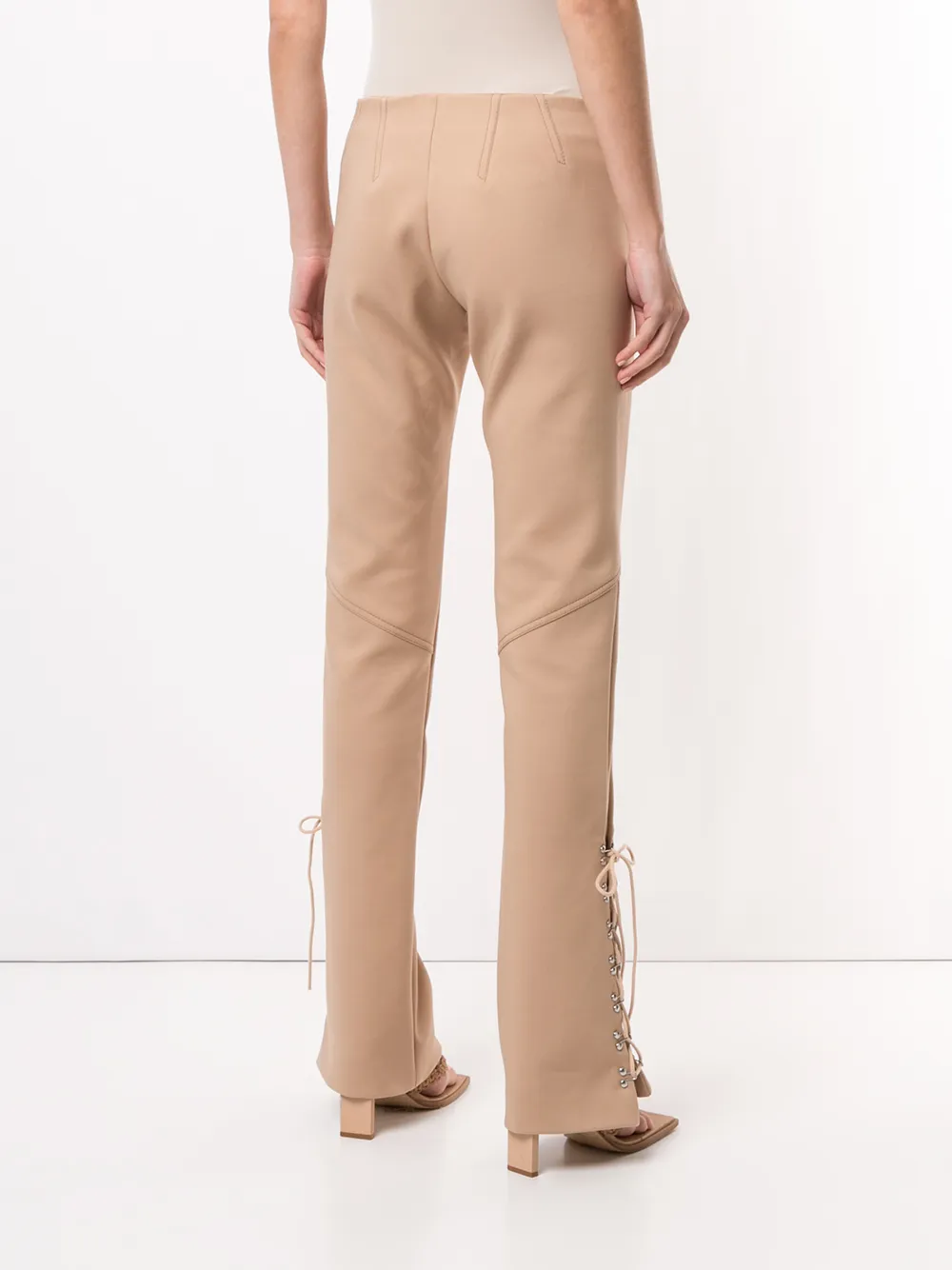 фото Dion lee прямые брюки со шнуровкой