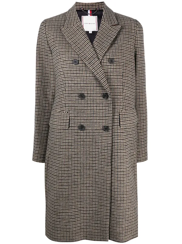 tommy hilfiger houndstooth coat