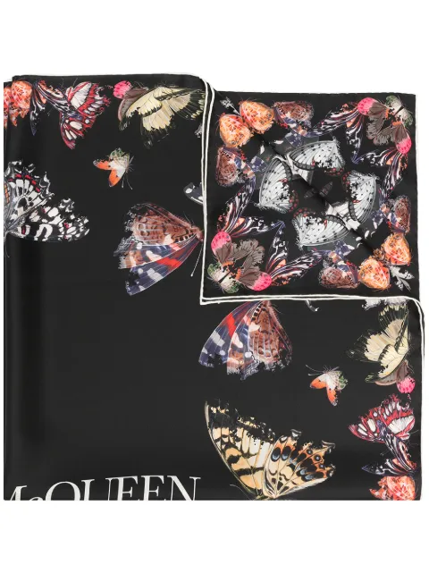 Alexander McQueen butterfly decay foulard