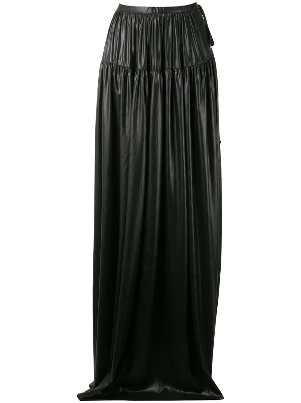 Ann Demeulemeester Gathered Maxi Skirt 