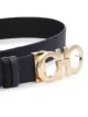 Salvatore Ferragamo leather Gancini buckle belt