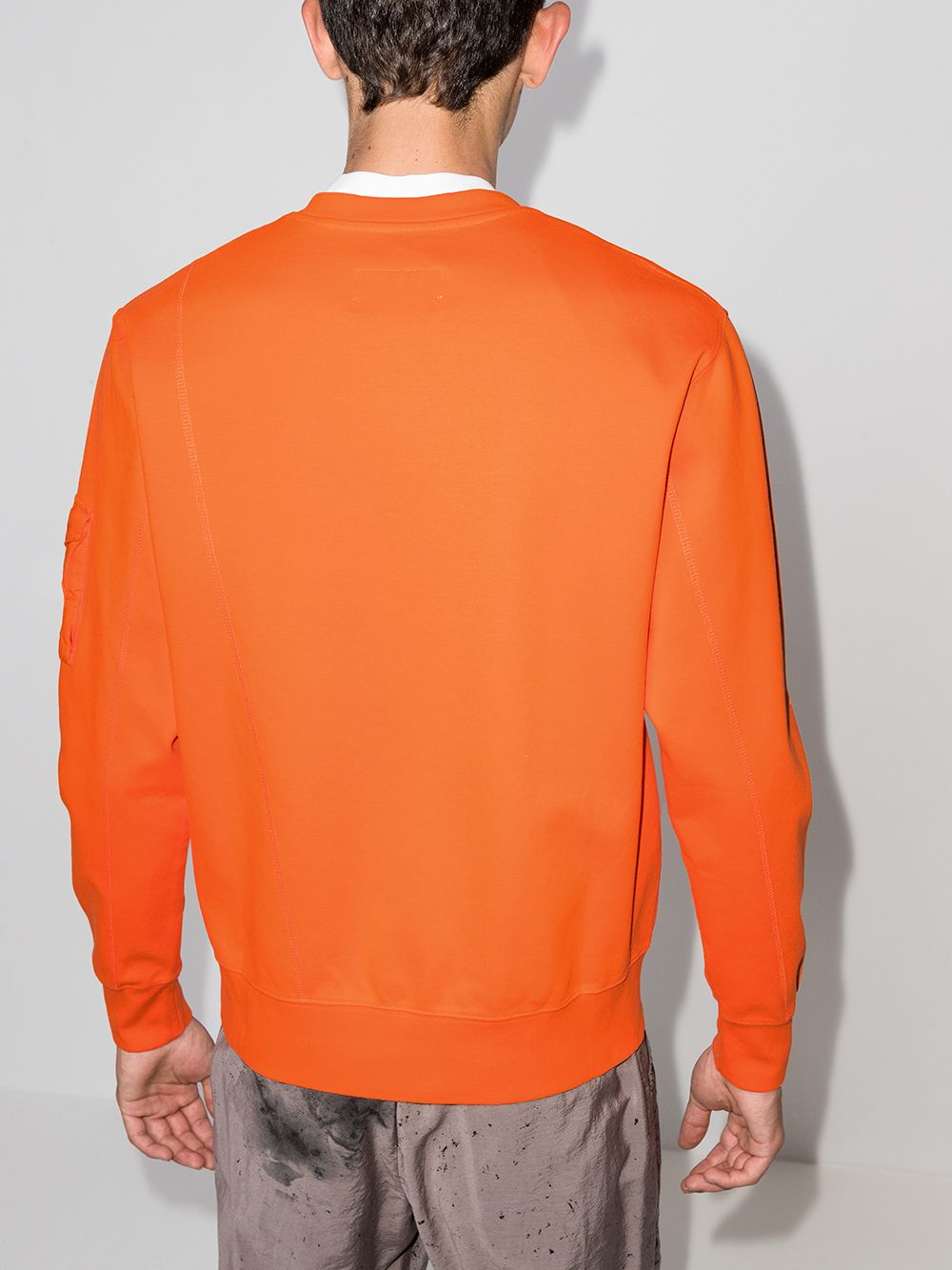 Shop A-cold-wall* Essential Logo-embroidered Sweatshirt In Orange