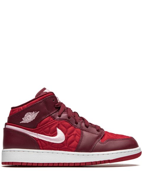 Jordan Kids - Air Jordan 1 Mid SE Red Quilt sneakers