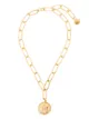 Image 1 of Brinker & Eliza engraved medallion necklace