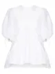 Image 1 of Cecilie Bahnsen Lulu puff-sleeve peplum top