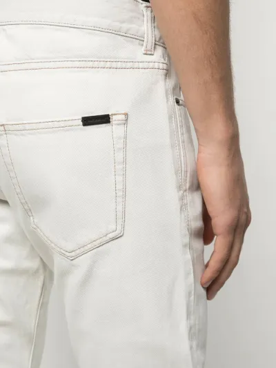 Saint Laurent slim fit contrast stitch 