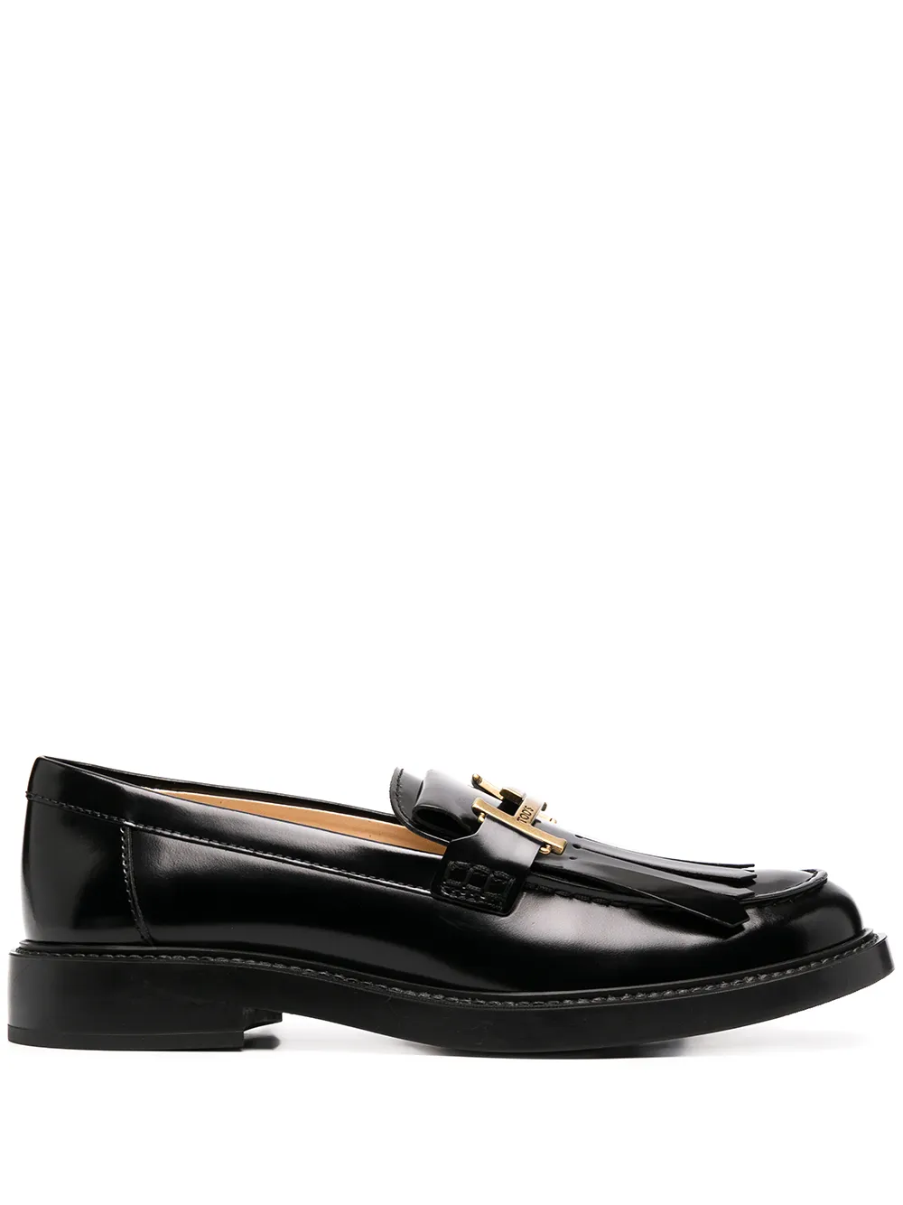 

Tod's Double T buckle loafers - Black