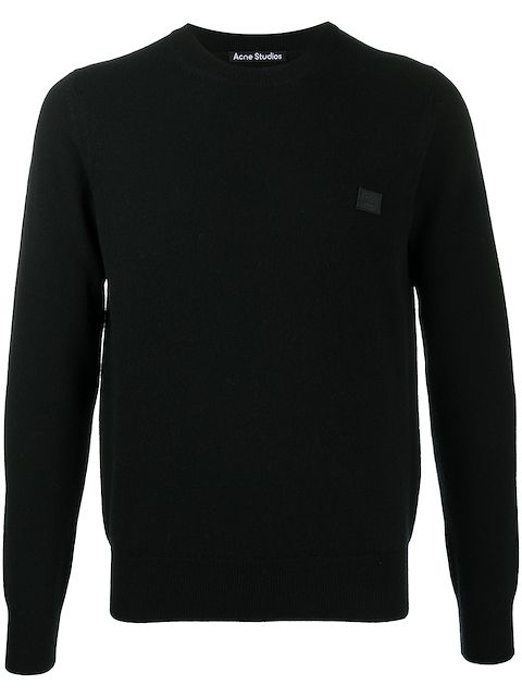 Acne Studios Face patch wool jumper