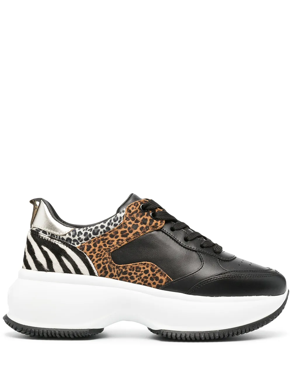 Sneaker Hogan H383 animalier donna