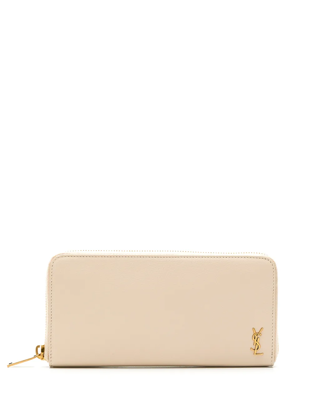 Saint Laurent Monogram Continental Wallet In Neutrals